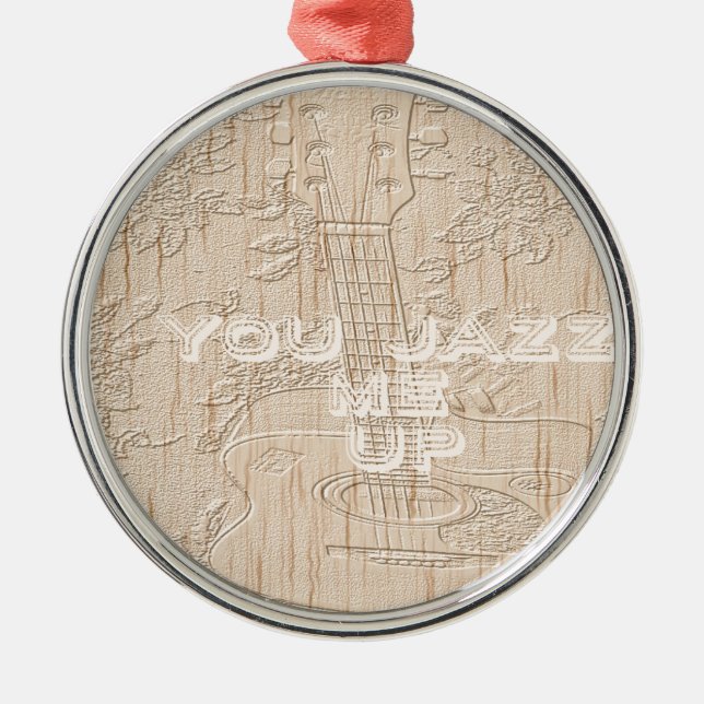 Ich Liebe Holz wird braun Hakuna Matata Ornament Aus Metall (Vorne)