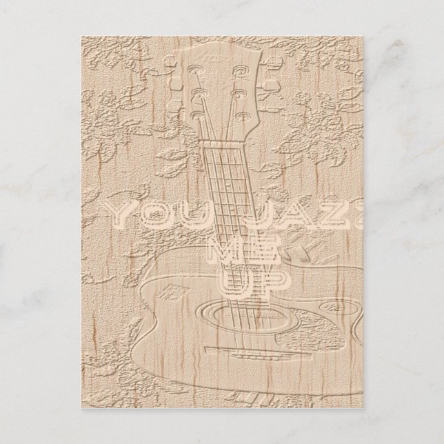 Ich Liebe Holz wird braun Hakuna Matata Postkarte (Vorderseite)