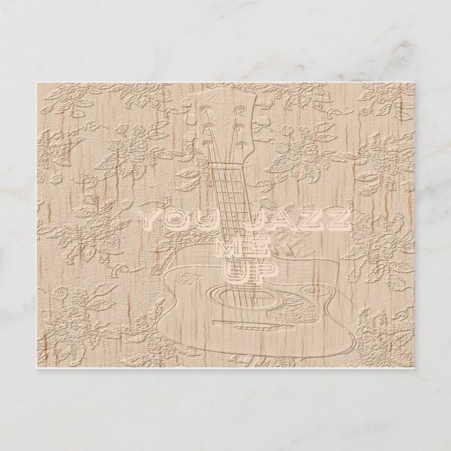 Ich Liebe Holz wird braun Hakuna Matata Postkarte (Vorderseite)