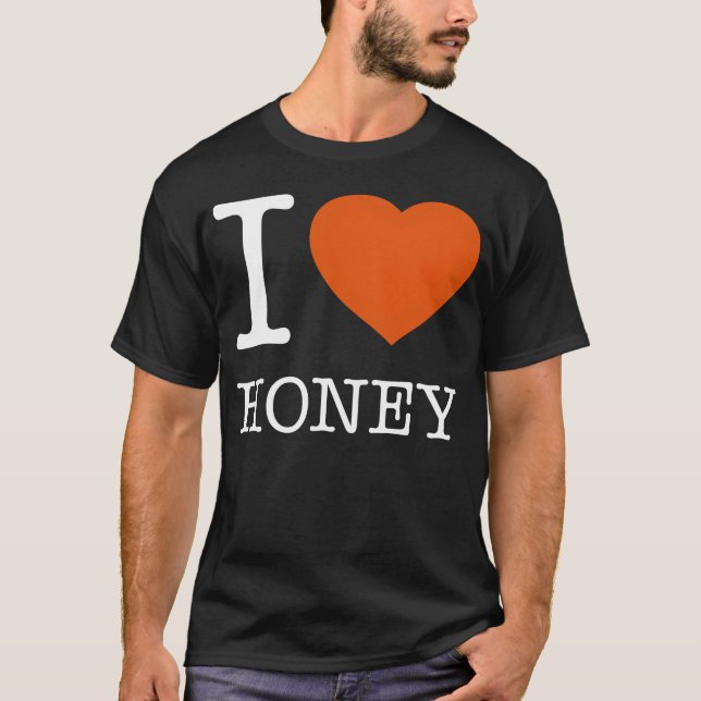 ICH LIEBE HONIG vintage T-Shirt (Vorderseite)