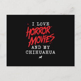 Ich Liebe Horror-Filme und mein Hundebesitzer von  Feiertagspostkarte