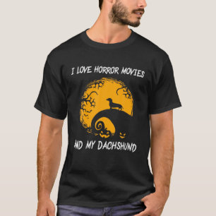 Ich Liebe Horror-Filme und meine Dackel T-Shirt