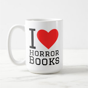 Ich liebe Horrorbücher Kaffeetasse