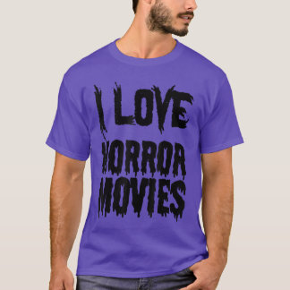 Ich liebe Horrorfilme Lustiger Horrorfilm-Fan Jung T-Shirt