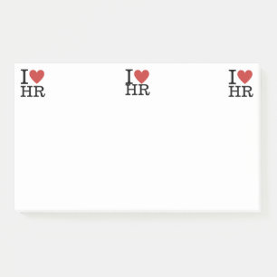 Ich ❤️ Liebe HR Post-it Notes - Human Resources De Klebezettel