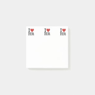 Ich ❤️ Liebe HR Post-it Notes - Human Resources De Post-it Klebezettel