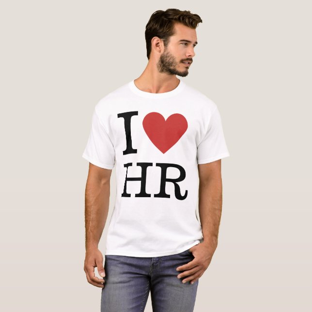 Ich ❤️ Liebe HR T - Shirt Männer - für Personalabt (Vorne ganz)