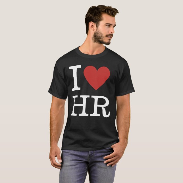 Ich ❤️ Liebe HR T - Shirt Männer - für Personalabt (Vorne ganz)