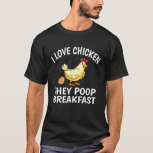 Ich liebe Hühnchen, sie kotzen Frühstückshühnchen T-Shirt