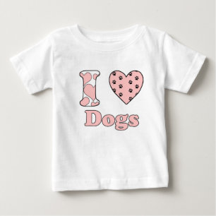 Ich Liebe Hunde Baby T-shirt