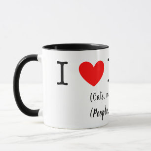 Ich liebe Hunde, Katzen nicht so sehr, Menschen üb Tasse