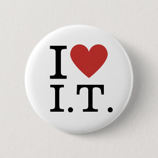 Ich ❤️ Liebe I.T. anpassbare Pins Button
