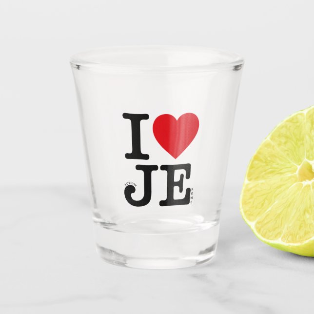 ICH LIEBE IHN SCHNAPSGLAS (Vorderseite)
