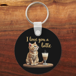 Ich Liebe Ihnen ein Latte: Niedlicher Valentiner K Schlüsselanhänger