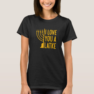 Ich Liebe Ihnen eine Latke Hanukkah Pajamas Frauen T-Shirt