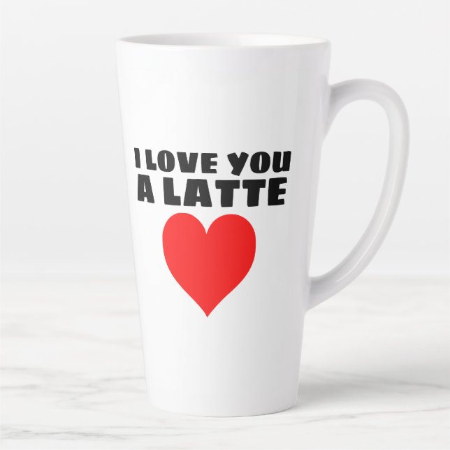 ICH LIEBE IHNEN EINE LETZTE GROSSE KAFFEE-TASSE MILCHTASSE (Rechts)