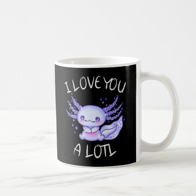 Ich Liebe Ihnen eine Lotto Axolotl in Liebe Kaffee Kaffeetasse (Rechts)