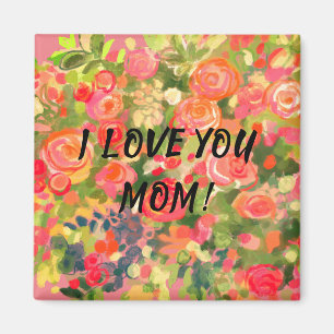 ICH LIEBE IHNEN MAMA, Blume Magnet