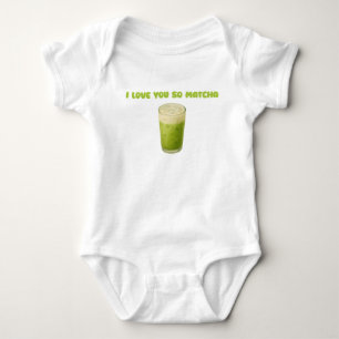 ICH LIEBE IHNEN SO MATCHA, MATCHA GREEN TEA-LIEBE BABY STRAMPLER