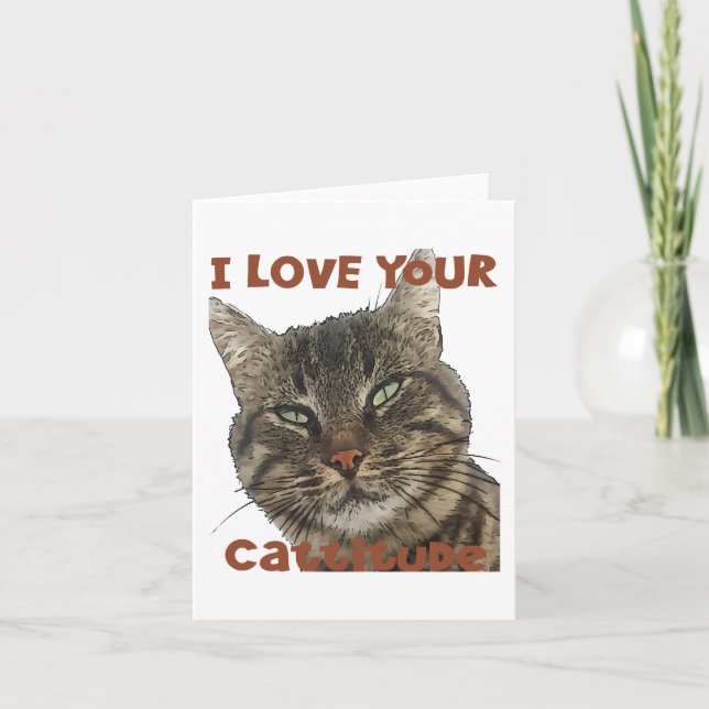 Ich Liebe Ihr Cattitude Puzzangebot Karte (Vorderseite)
