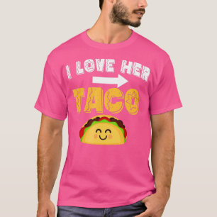 Ich Liebe ihr Taco Matching Couple Cinco De Mayo M T-Shirt