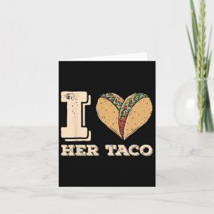 Ich Liebe ihr Taco Matching Couple Cinco De Mayo R Karte