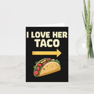 Ich Liebe ihr Taco mexikanischen Fiesta Paare Cinc Karte