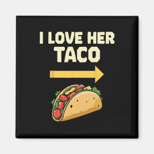 Ich Liebe ihr Taco mexikanischen Fiesta Paare Cinc Magnet