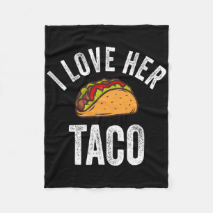 Ich Liebe ihr Taco Shirt Funny Cinco De Mayo Mexik Fleecedecke