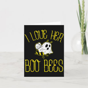 Ich liebe ihre Boo Bees Paare Halloween Erwachsene Karte