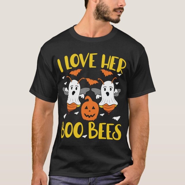 Ich Liebe Ihre Boo-Bienen T Funny Couween Hallowee T-Shirt (Vorderseite)