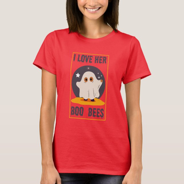 Ich Liebe ihre Boobienen Halloween T-Shirt (Vorderseite)