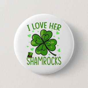 Ich Liebe Ihre Kleeblätter St Patrick's Day Button