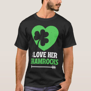 Ich Liebe ihre Kleeblätter St Patrick's Day Matchi T-Shirt