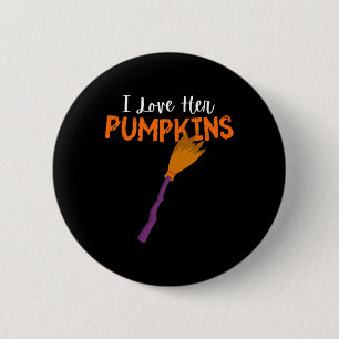 Ich Liebe ihre Pumpkins Paare Übereinstimmung ich Button