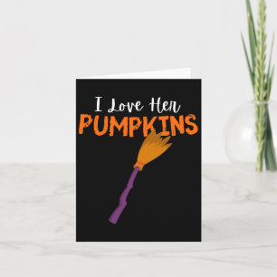 Ich Liebe ihre Pumpkins Paare Übereinstimmung ich Karte