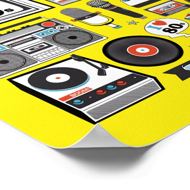 Ich Liebe in den 80er Jahren Poster (Ecke)