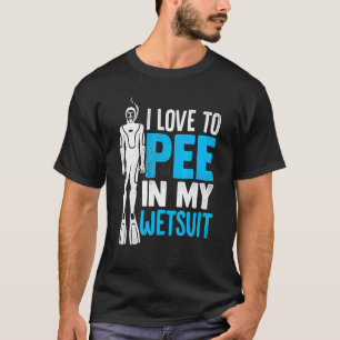 Ich Liebe in meinem Wetsuit Taucher Taucher Sno zu T-Shirt