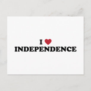 Ich liebe Independence Missouri Postkarte