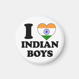 Ich liebe indische Jungen Magnet