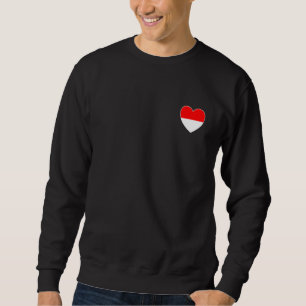 Ich liebe Indonesien Lustige indonesische Flagge H Sweatshirt