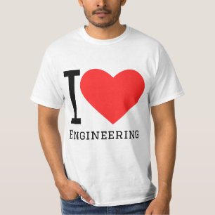 Ich liebe Ingenieurwesen T-Shirt