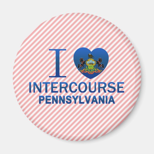 Ich liebe Intercourse, PA Magnet (Vorne)