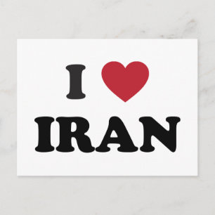 Ich liebe Iran Postkarte