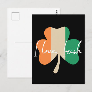 Ich liebe Irisch! Postkarte
