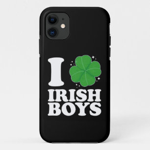 Ich liebe irische Jungen Shamrock Herz St. Patrick Case-Mate iPhone Hülle