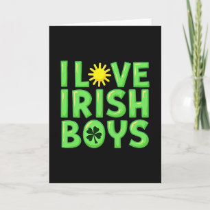 Ich liebe irische Jungs Fun Card Karte
