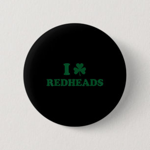 Ich liebe irische Rotschöpfe Jungen 1 Button