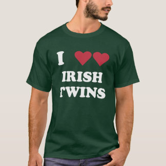 Ich "liebe" irische Zwillinge T-Shirt