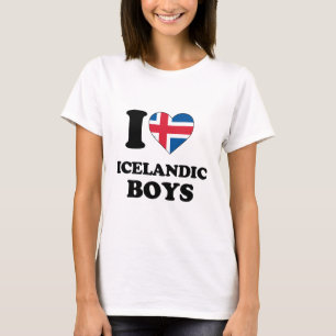 Ich liebe isländische Jungen T-Shirt